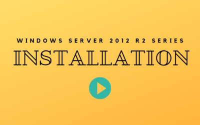 Installing Windows Server 2012 R2