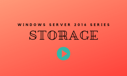 Windows Server 2016 Storage